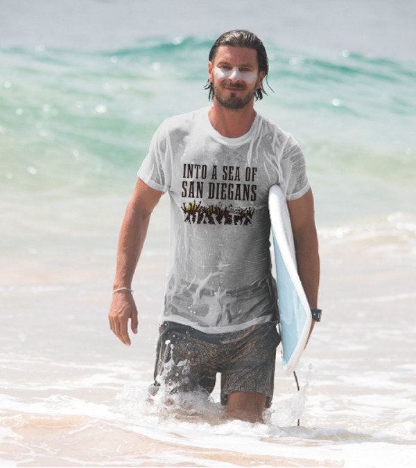 San Diegans Into A Sea Of Fans With Sign Cheers T-Shirt