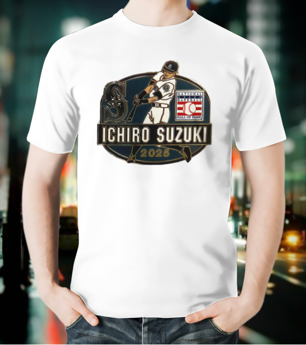 Ichiro Suzuki Seattle Mariners National Baseball Hall Of Fame 2025 T-Shirt