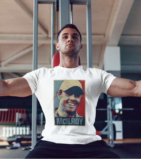 Ireland Rory McIlroy Masters Tournament Vintage Iconic Golf Portrait T-Shirt