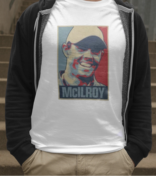 Ireland Rory McIlroy Masters Tournament Vintage Iconic Golf Portrait T-Shirt