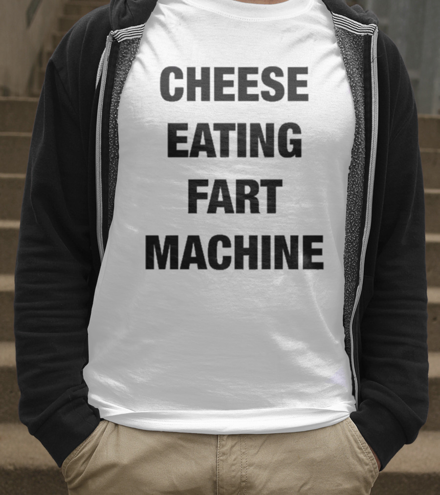 Illegal Cheese Eating Fart Machine Humor T-Shirt
