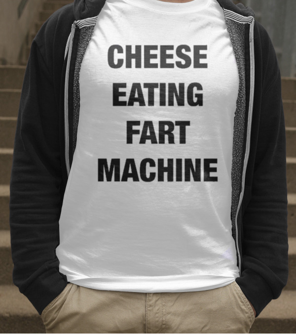 Illegal Cheese Eating Fart Machine Humor T-Shirt