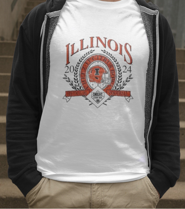 Illinois Fighting Illini Cheez-It Citrus Bowl Football T-Shirt