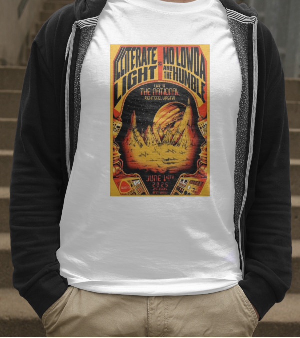 Illiterate Light Mo Lowda The Humble Live At The National Richmond Virginia June 14 2025 T-Shirt