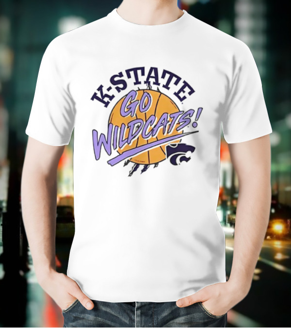 K-State Go Wildcats Basketball Fan Gear T-Shirt