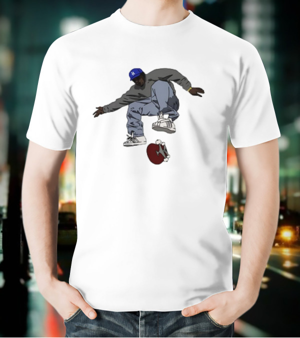 Kareem Campbell World Skateboards 90s Iconic Skateboarding Trick T-Shirt