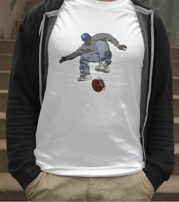 Kareem Campbell World Skateboards 90s Iconic Skateboarding Trick T-Shirt