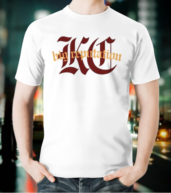 Kc Big Reputation Bold Gothic Style T-Shirt