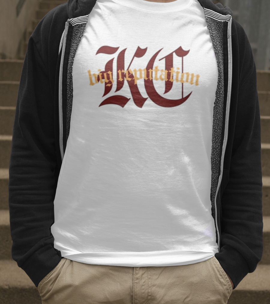 Kc Big Reputation Bold Gothic Style T-Shirt
