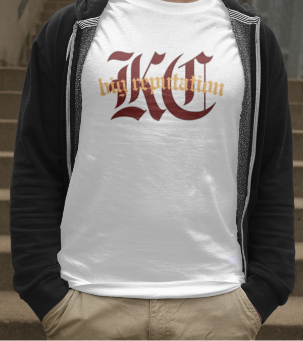 Kc Big Reputation Bold Gothic Style T-Shirt