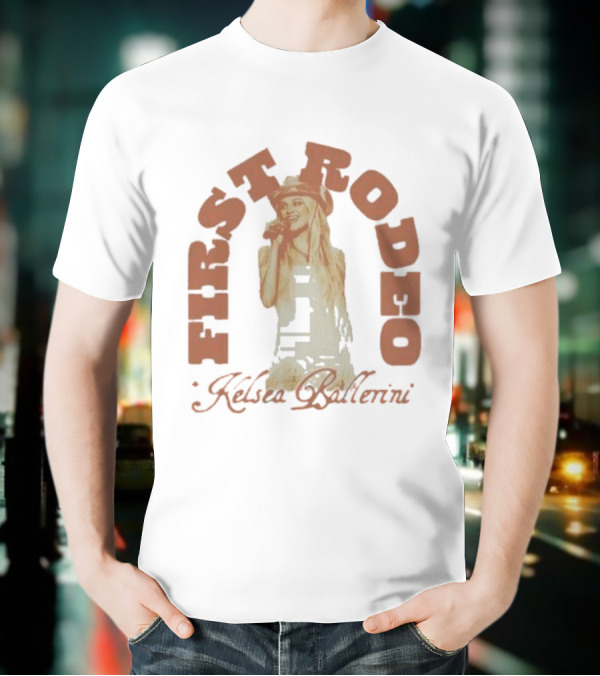 Kelsea Ballerini First Rodeo Cowgirl Hat Microphone T-Shirt