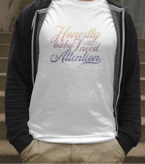 Kelsea Ballerini Honestly Baby I Need Attention Ombre Lettering T-Shirt