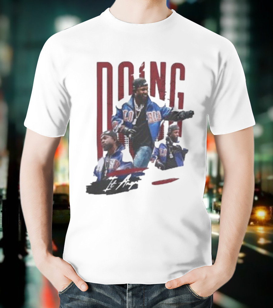Kendrick Lamar Doing It Anyway Hey Drake Blue Jacket T-Shirt