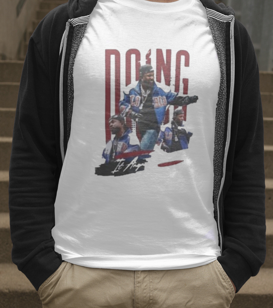 Kendrick Lamar Doing It Anyway Hey Drake Blue Jacket T-Shirt
