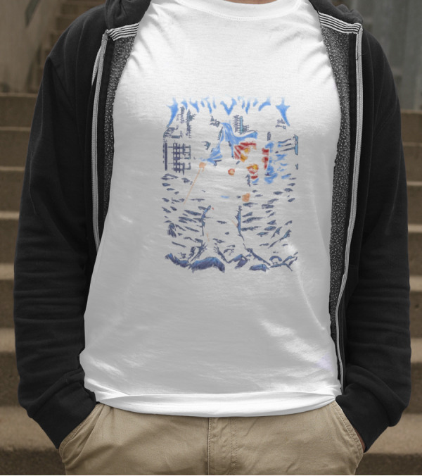 Kera Sakti Kung Fu Hero In Urban Landscape With Staff And Lion T-Shirt