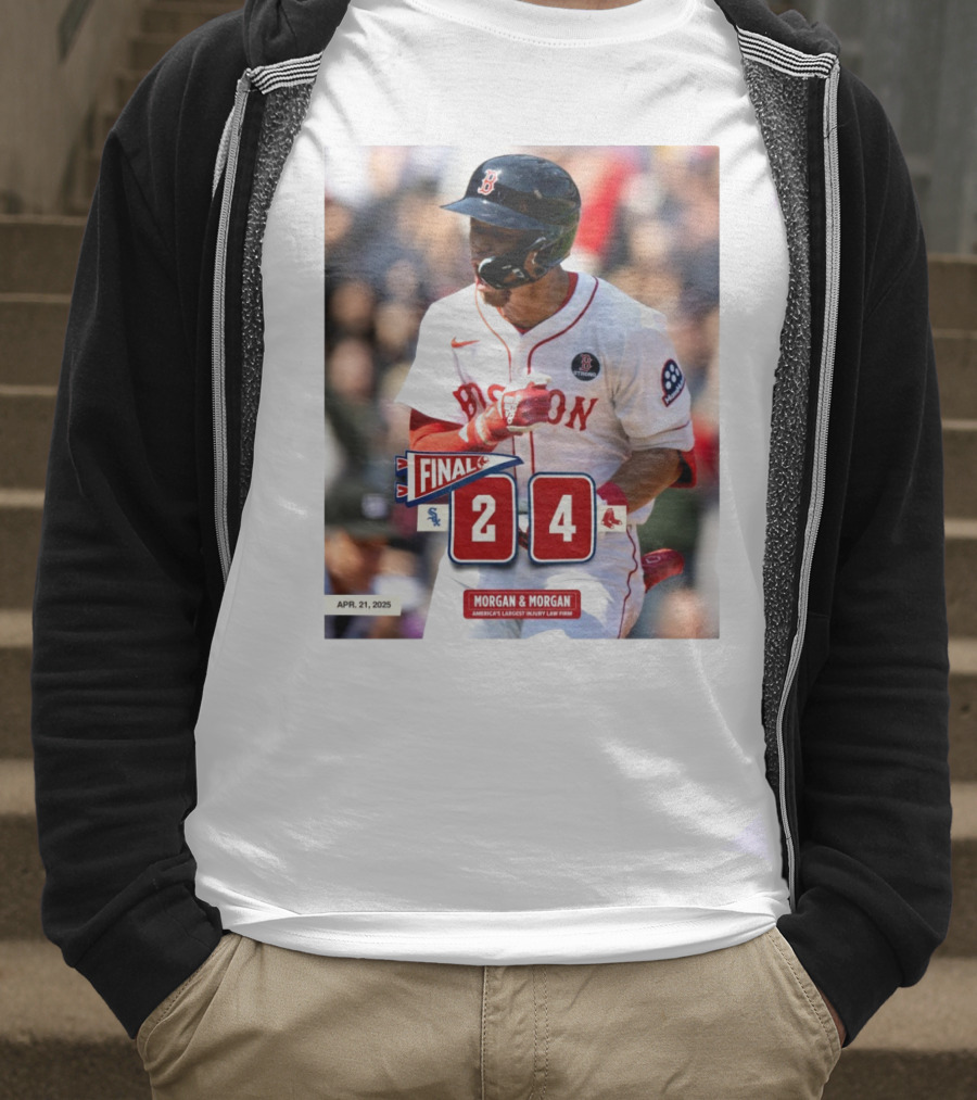 Boston Red Sox Victory Over Chicago White Sox 4-2 Marathon Monday Apr 21 2025 T-Shirt