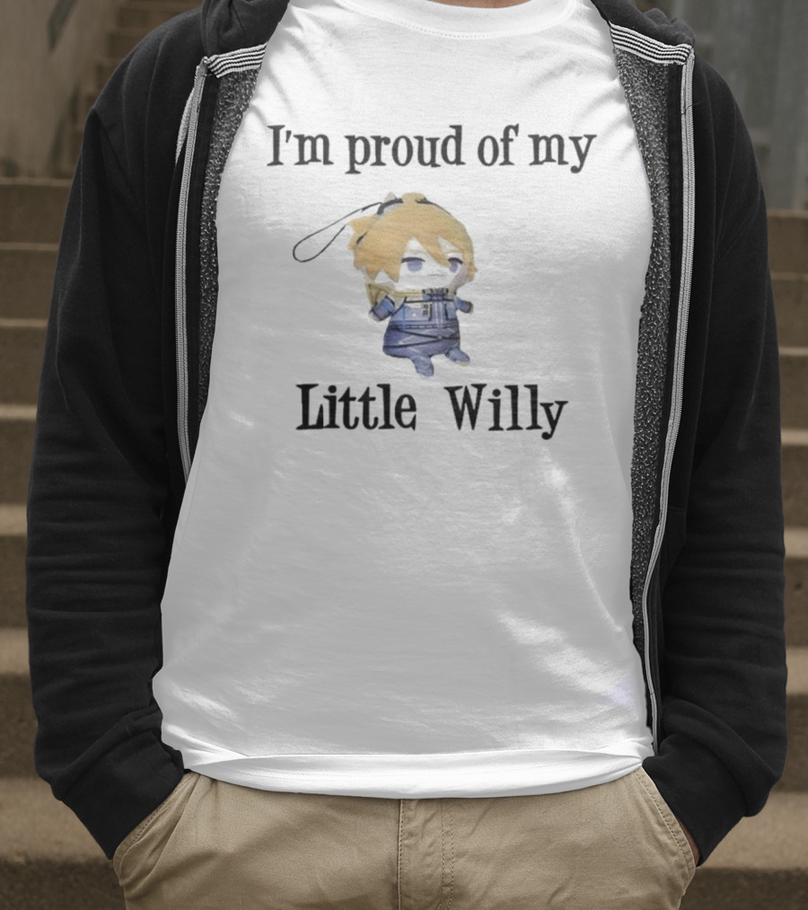 I'm Proud Of My Little Willy Cute Cartoon Character T-Shirt