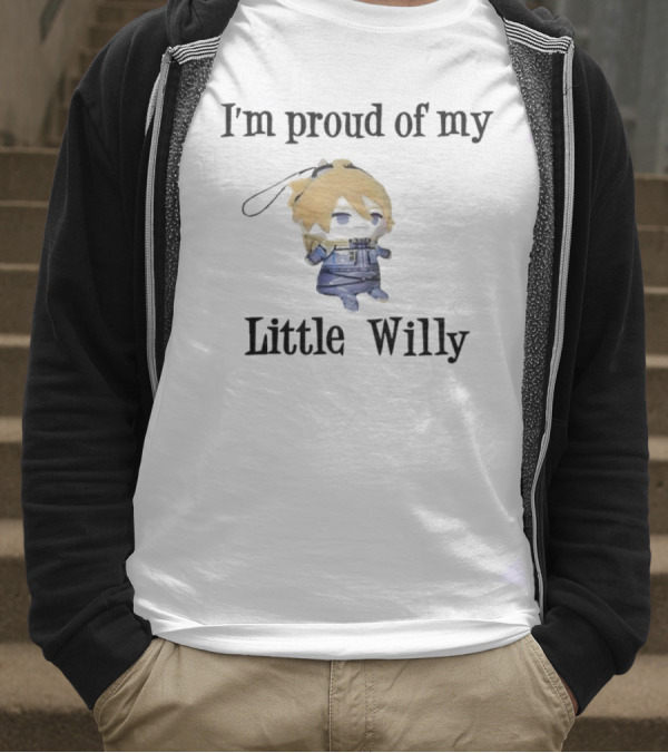 I'm Proud Of My Little Willy Cute Cartoon Character T-Shirt