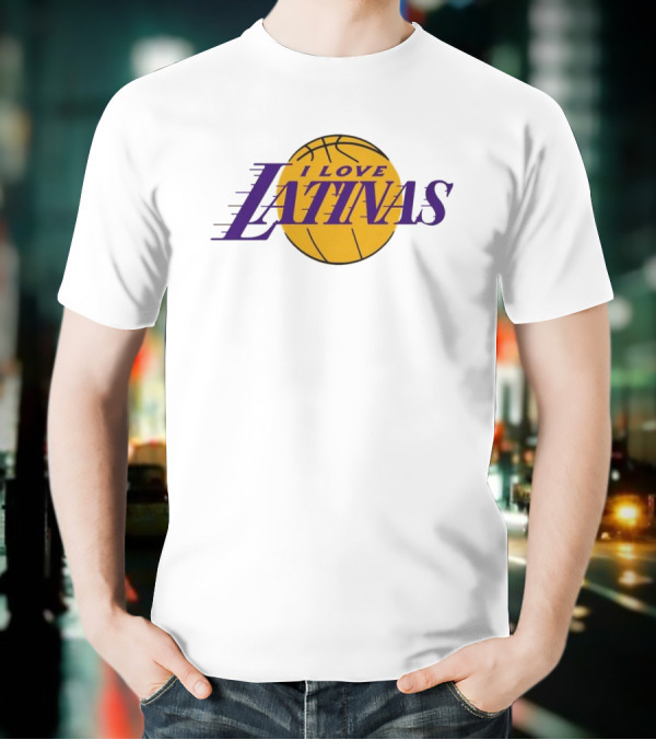 LA Basketball I Love Latinas T-Shirt