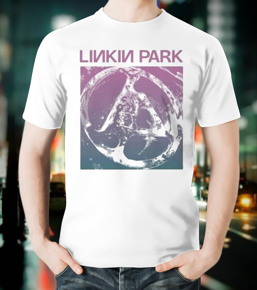 Linkin Park Gradient Circle Symbol Fz Deluxe Drop Shoulder T-Shirt
