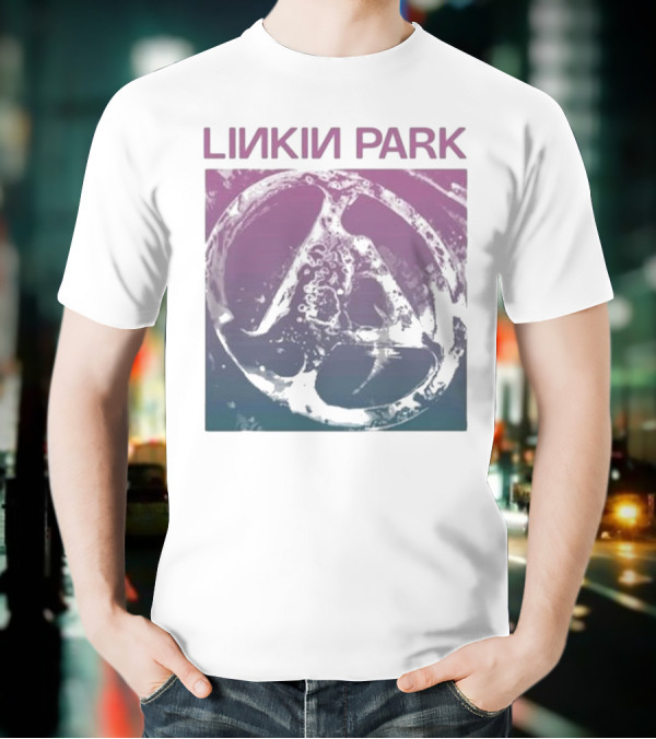 Linkin Park Gradient Circle Symbol Fz Deluxe Drop Shoulder T-Shirt