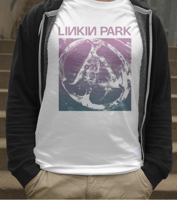 Linkin Park Gradient Circle Symbol Fz Deluxe Drop Shoulder T-Shirt