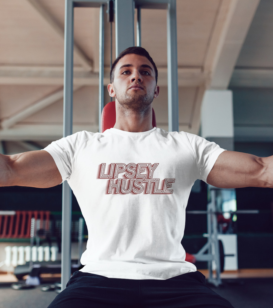 Lipsey Hustle Outline Bold Script T-Shirt