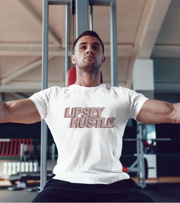 Lipsey Hustle Outline Bold Script T-Shirt