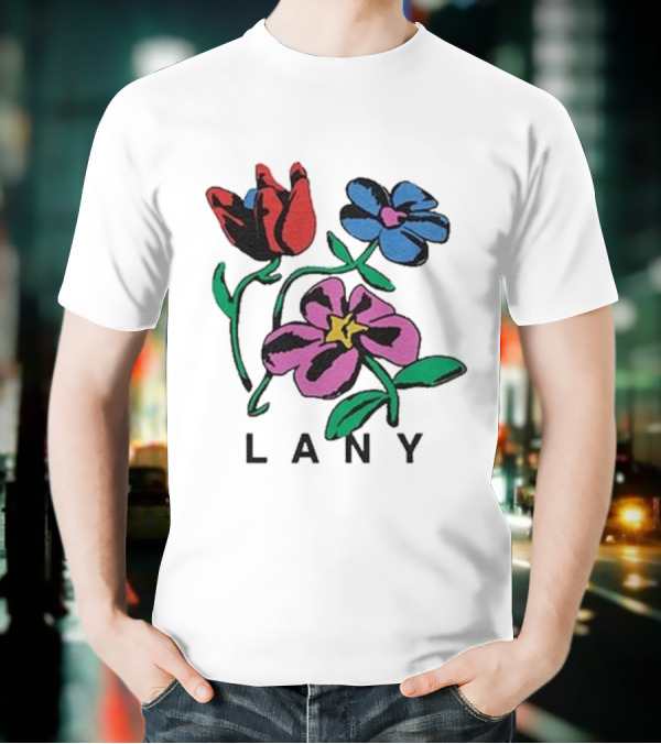 Lany ILYSB Colorful Flowers Artwork T-Shirt
