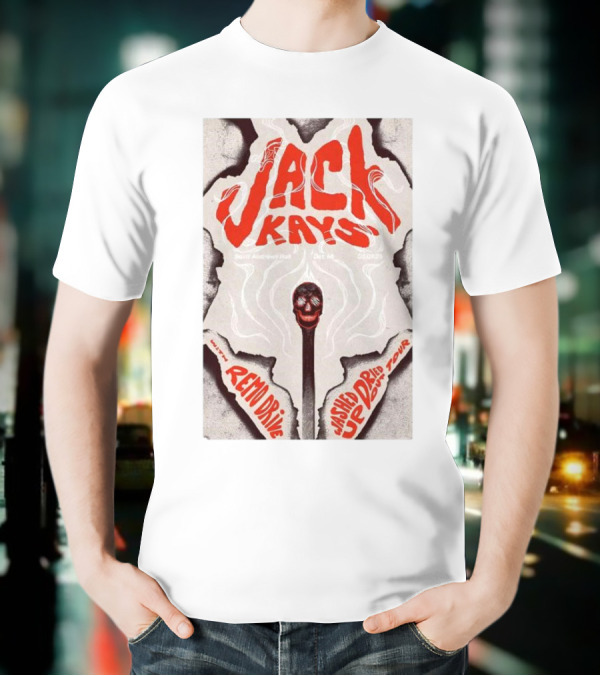 Jack Kays March 9 2025 St. Andrew’s Hall Detroit Featuring Remo Drive Washed Up Dried Up Tour T-Shirt