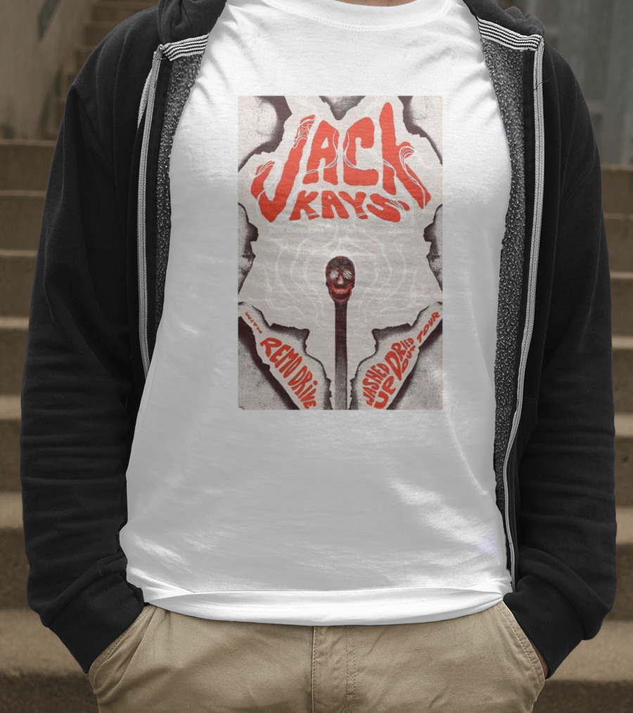 Jack Kays March 9 2025 St. Andrew’s Hall Detroit Featuring Remo Drive Washed Up Dried Up Tour T-Shirt