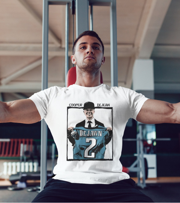 "Cooper DeJean DeJawn Philadelphia Eagles Dark Horse 2" T-Shirt