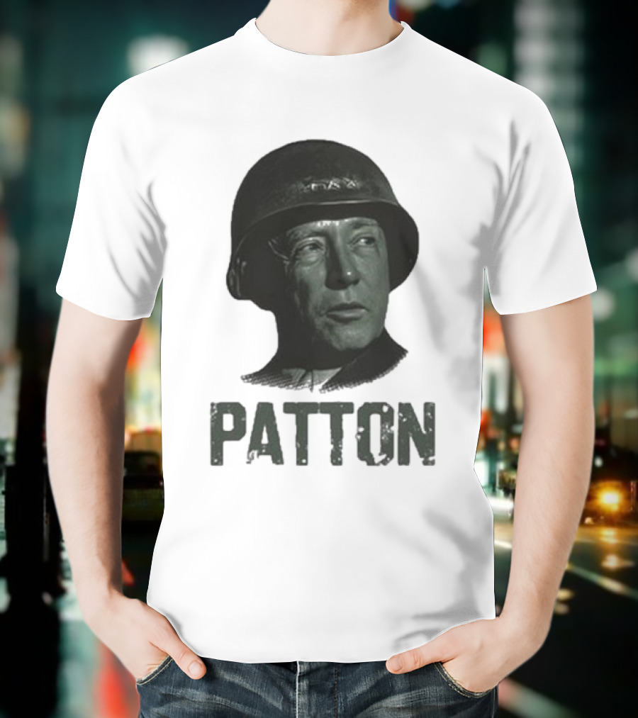 Jake Shields General Patton Helmet Portrait T-Shirt