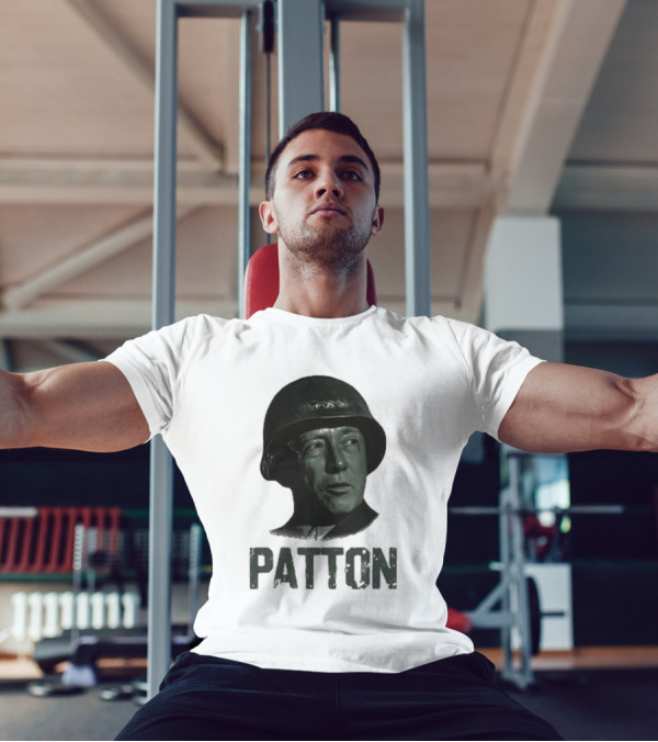Jake Shields General Patton Helmet Portrait T-Shirt