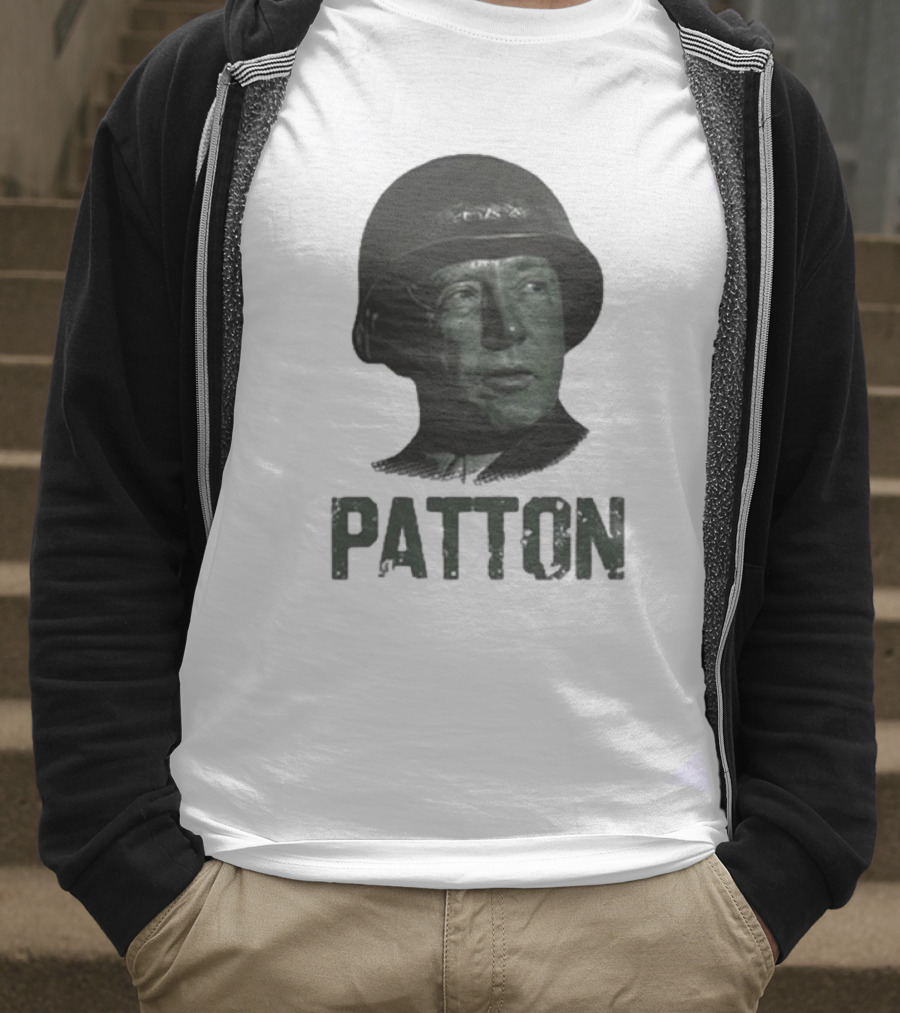 Jake Shields General Patton Helmet Portrait T-Shirt