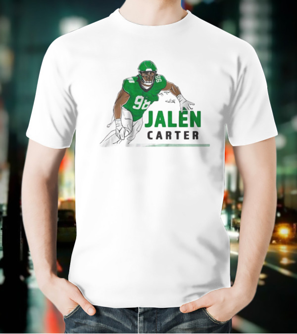 Jalen Carter 98 Philadelphia Eagles Big Dawg Pose NFL T-Shirt