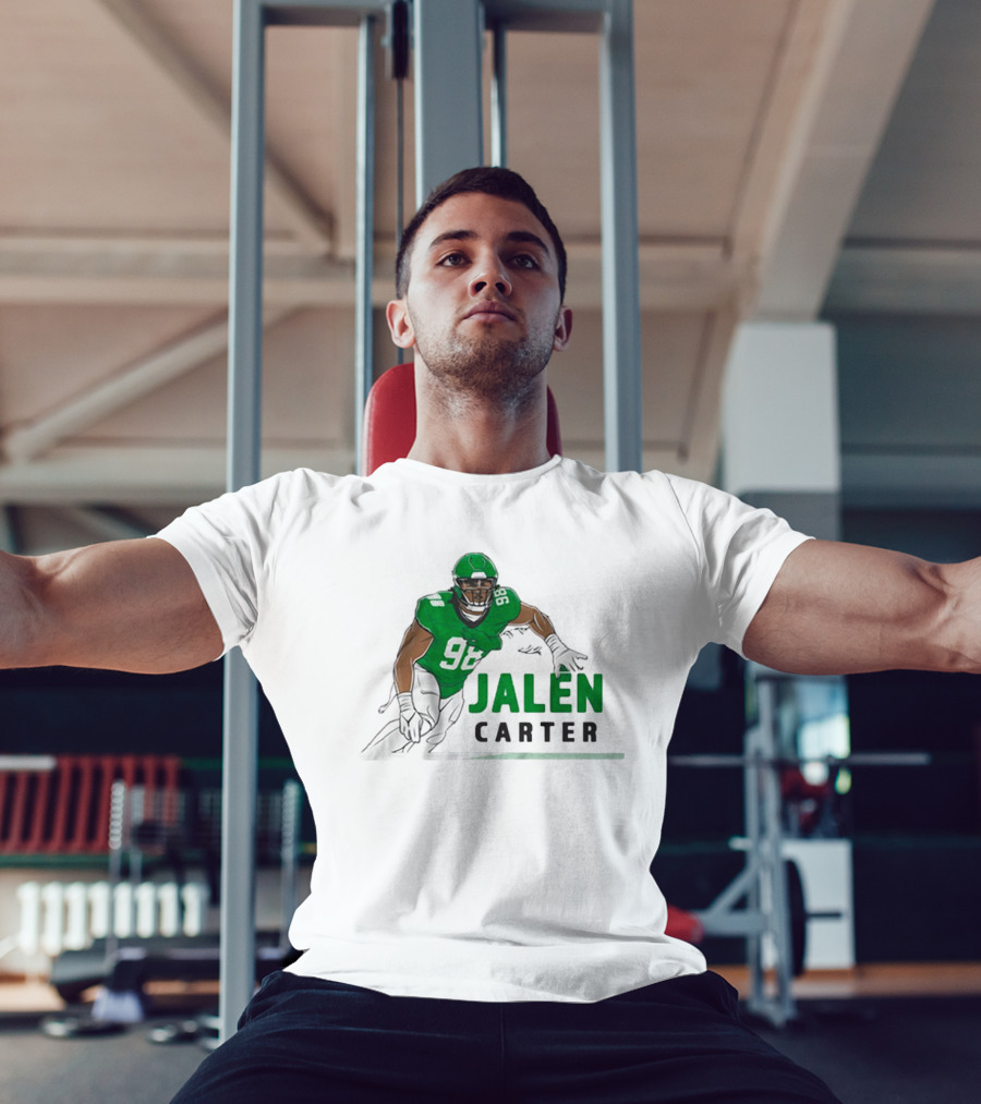 Jalen Carter 98 Philadelphia Eagles Big Dawg Pose NFL T-Shirt
