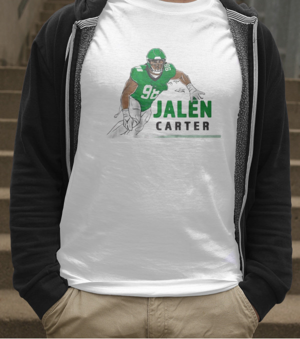 Jalen Carter 98 Philadelphia Eagles Big Dawg Pose NFL T-Shirt