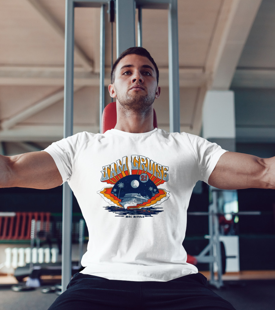 Jam Cruise 21 Tropical Moonlit Ocean Adventure 2025 T-Shirt