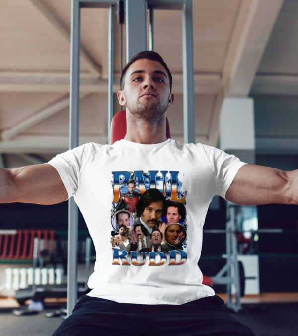 Paul Rudd 90’s Bootleg Ant-Man Anchor Improv Comedy Collage T-Shirt