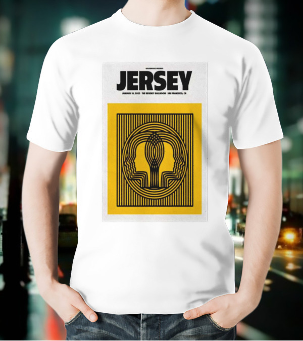 Goldenvoice Presents Jersey January 18, 2025 The Regency Ballroom San Francisco CA T-Shirt
