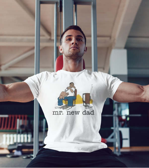 Jim Benton Mr New Dad Funny Parenthood Humor T-Shirt