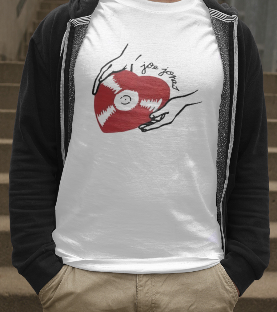Joe Jonas Vinyl Heart Record T-Shirt