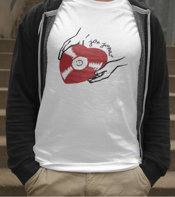 Joe Jonas Vinyl Heart Record T-Shirt