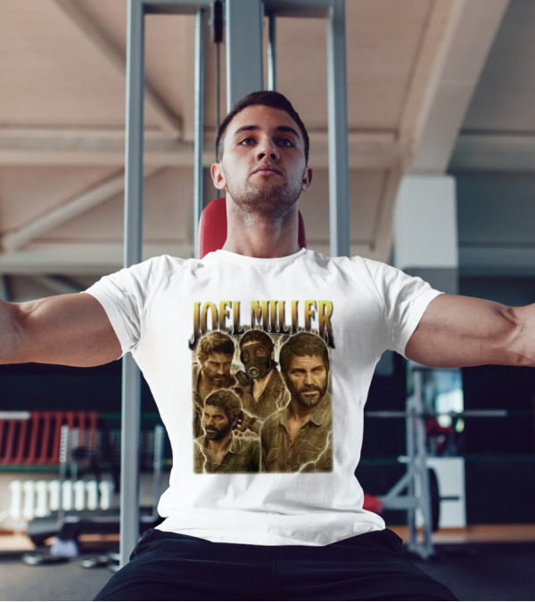 Joel Miller The Last Of Us Vintage Style Character Art T-Shirt
