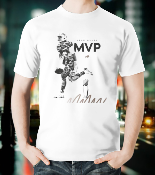 Josh Allen Buffalo Bills MVP Honors Iconic Running Pose T-Shirt