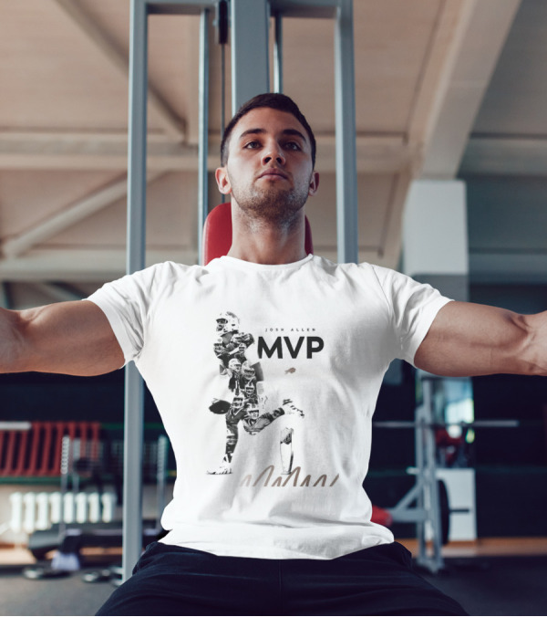Josh Allen Buffalo Bills MVP Honors Iconic Running Pose T-Shirt