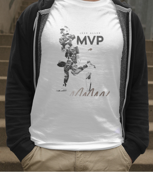 Josh Allen Buffalo Bills MVP Honors Iconic Running Pose T-Shirt