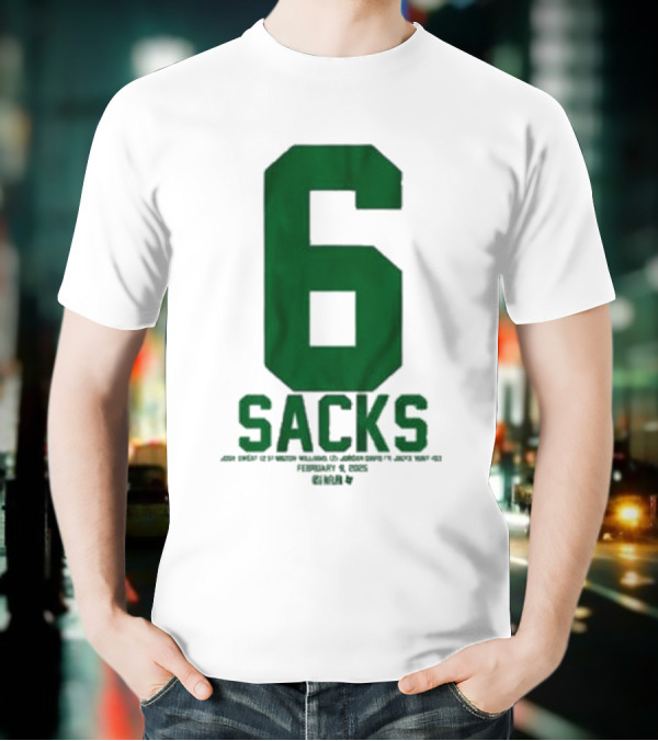Josh Sweat Milton Williams Jordan Davis Jalyx Hunt 6 Sacks T-Shirt