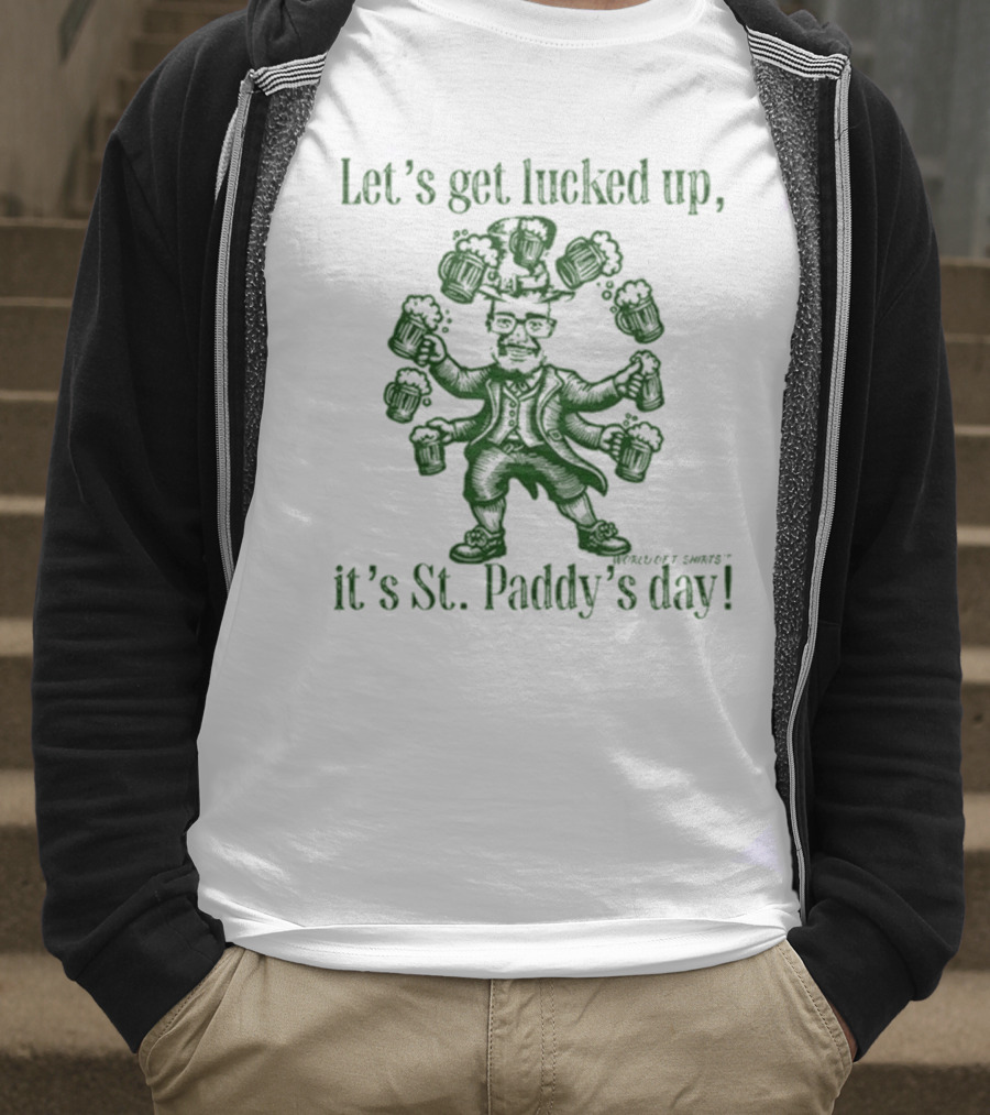 Joshua Block World Of Let’s Get Lucked Up St. Paddy’s Day T-Shirt